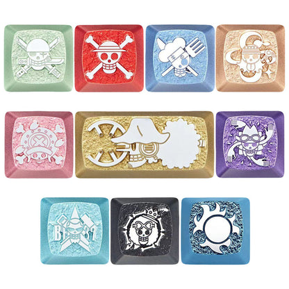 Luffy/Zoro role logo metal keyboard cap