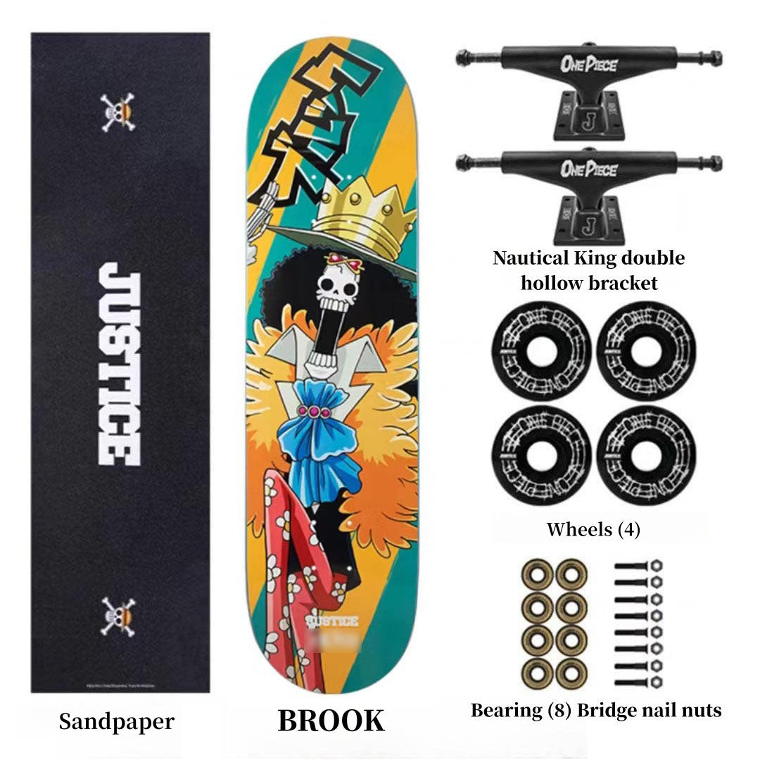 Luffy/Zoro Professional Fine Pattern Skateboard(Size:80CM×20CM)