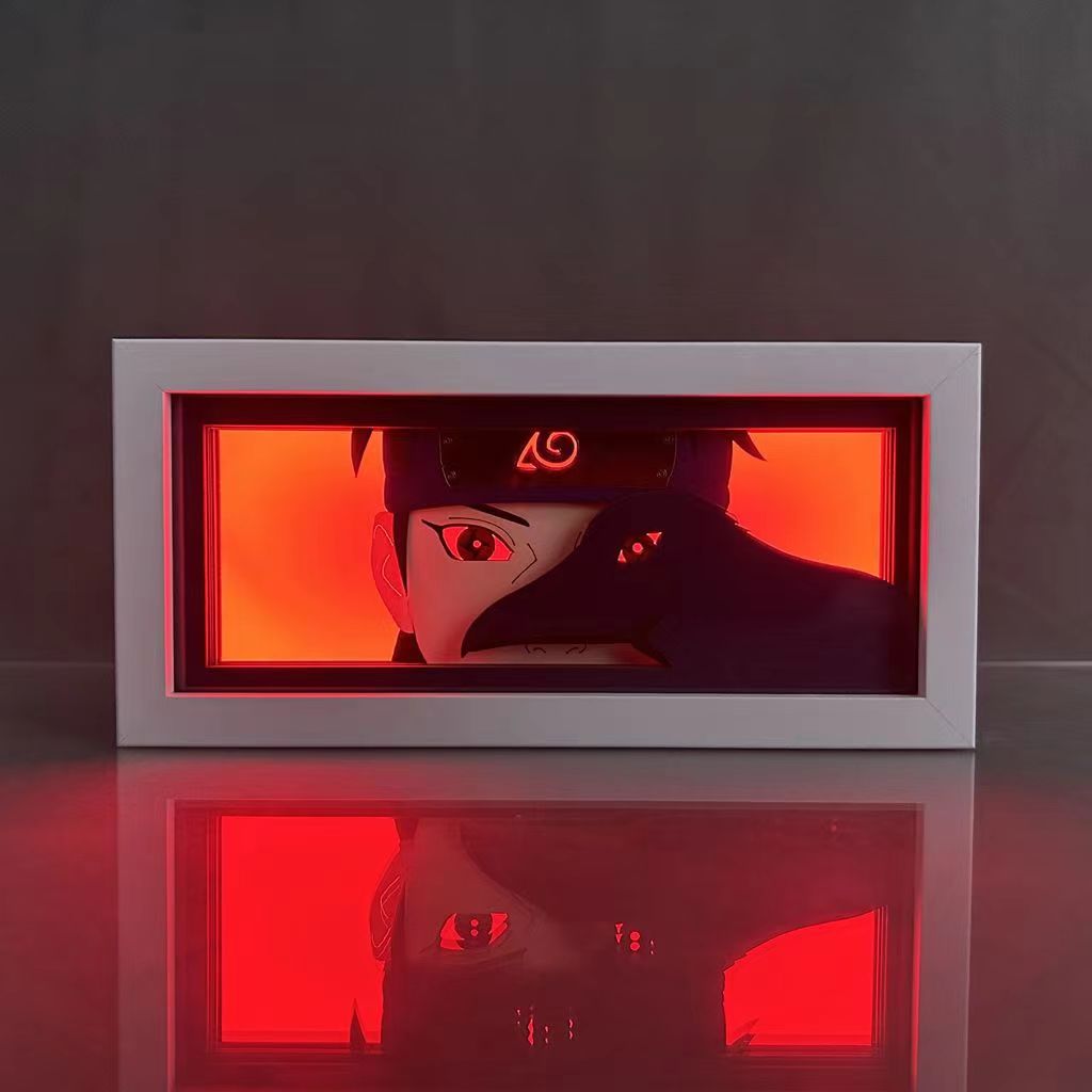 Sasuke/Kakashi/Obito three-dimensional character photo frame decoration