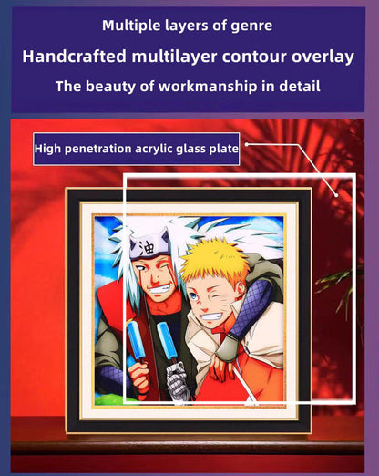 Jiraiya handsome cartoon handicraft 3D drawing