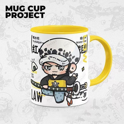 Luffy/Zoro/Ace Cute Character Pattern Heat Resistant and Durable Mugs