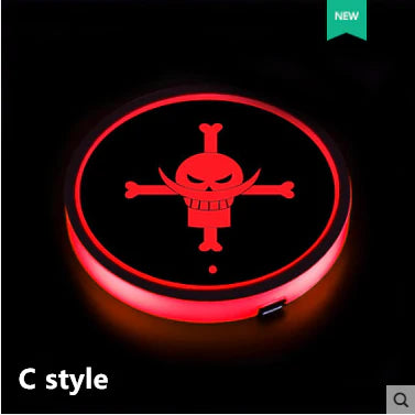 Sharingan Car 7 Color Changing Intelligent Sensing Coasters