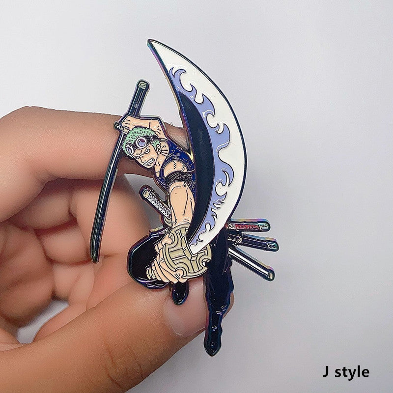 Luffy/Zoro Character Pin Badge