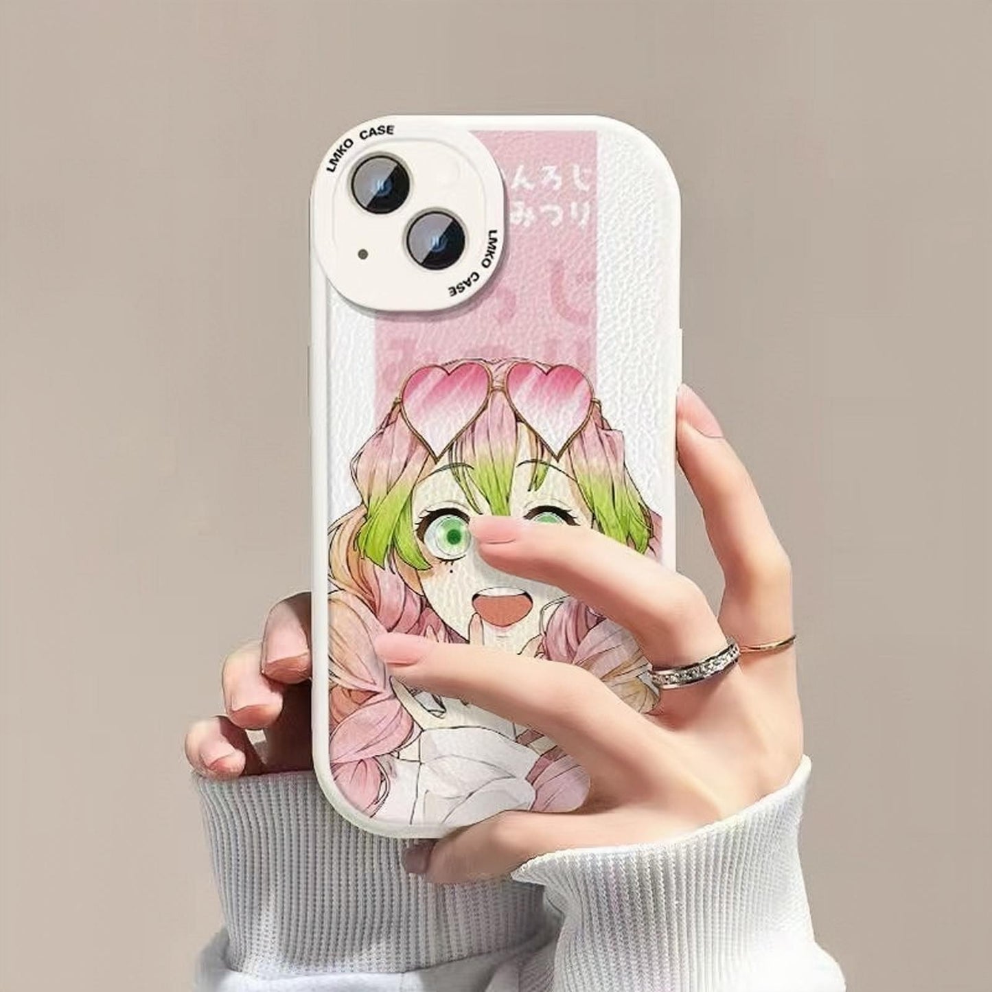 Kanroji Mitsuri super cute Apple silicone crash-resistant phone case