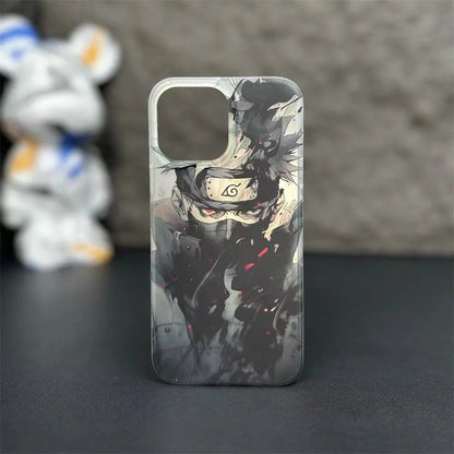 Kakashi/uzimaki Apple exquisite Trend Silicone Anti-collision phone case electrosilvering