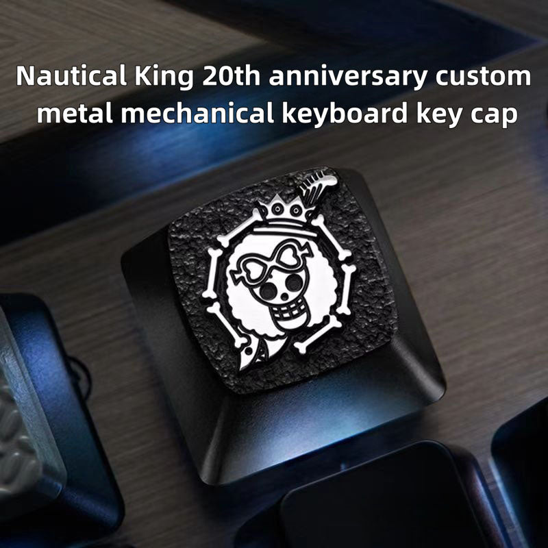 Luffy/Zoro role logo metal keyboard cap