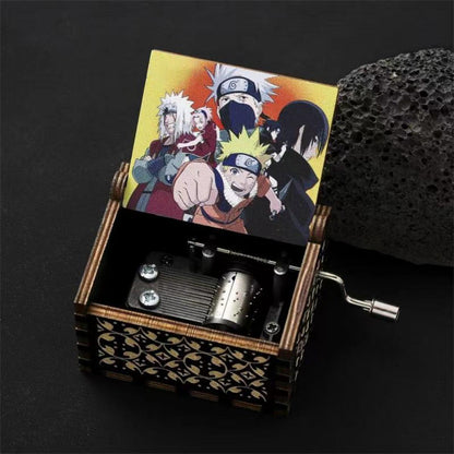 Uzumaki handmade wooden music box Music box creative music box