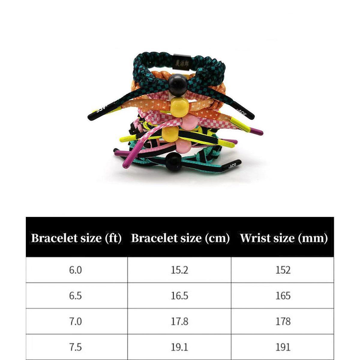 Tanjirou/Nezuko bracelet shoelace braided hand rope A bracelet suitable for gifts