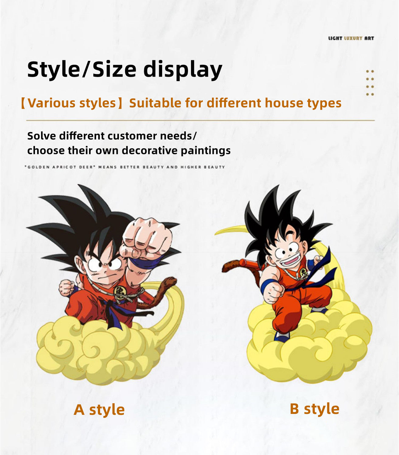 Son Goku/Son Gohan modelling handsome LED lights bring mural