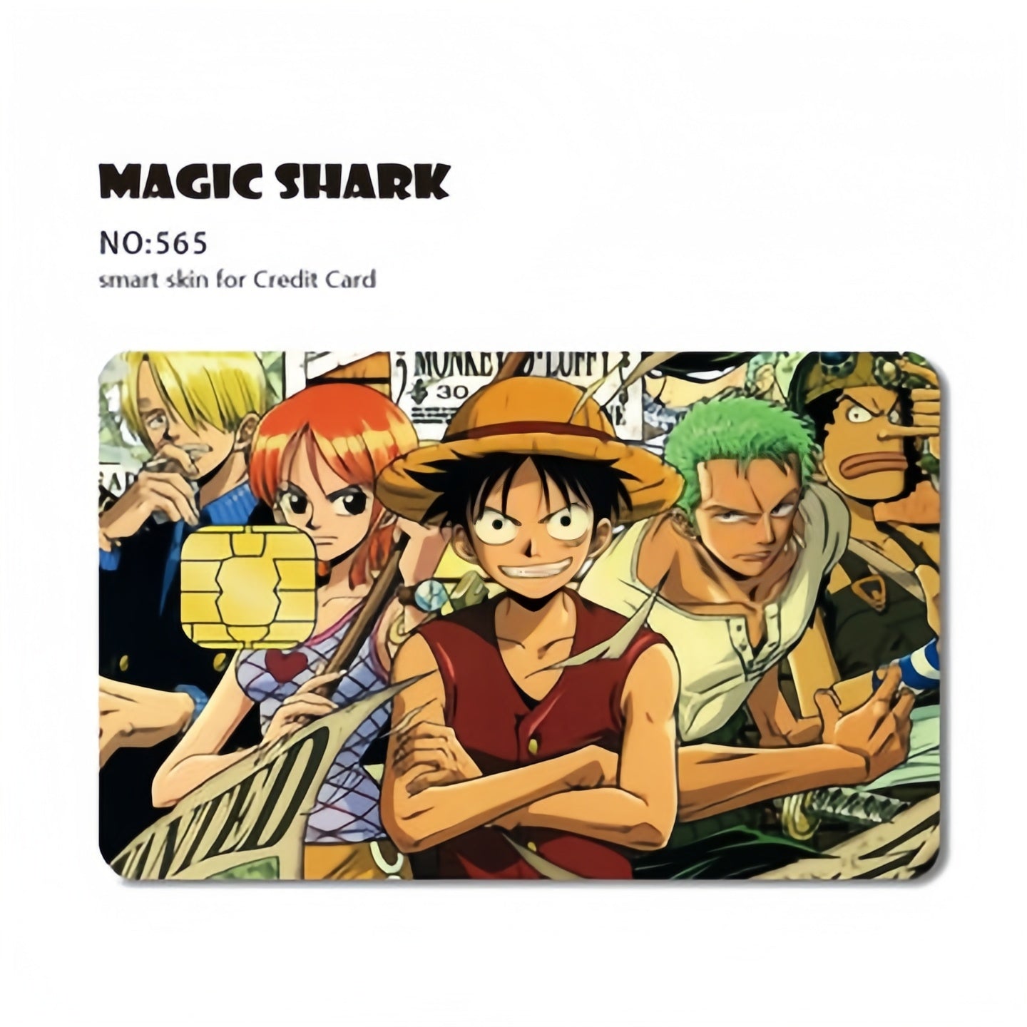 Luffy/Zoro Bank Card Thickened with crystal scrub personalized card stickers