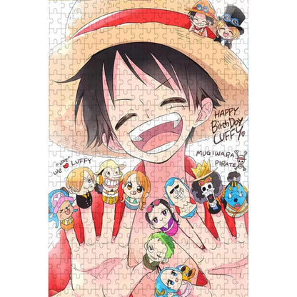 Luffy Character Image Puzzle Photo Frame Decoration