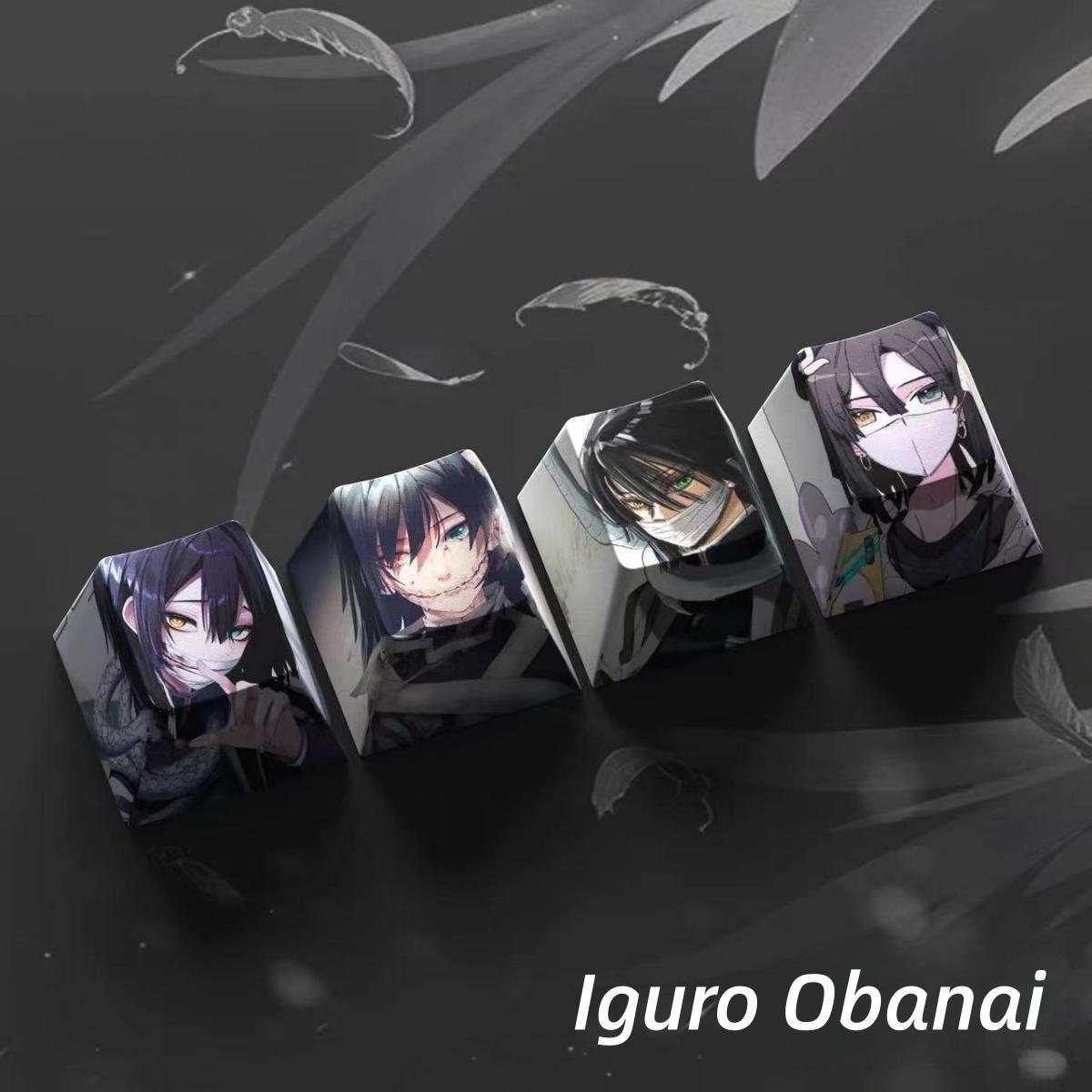 Nezuko/Tanjirou/Tokitou Muichirou Creative transparent cute mechanical keyboard cap