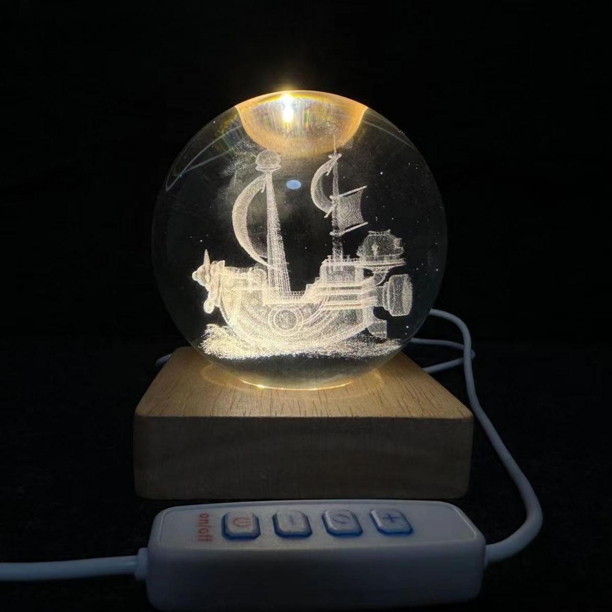 Sunny/Merry DIY rechargeable luminous crystal ball nightlight