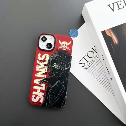 Luffy/Shanks iPhone silicone crash-resistant phone case