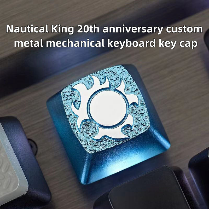 Luffy/Zoro role logo metal keyboard cap