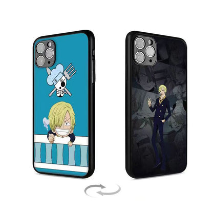 Luffy/Zoro/Ace 3D variation iPhone silicone crash-resistant phone case