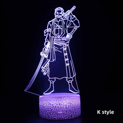 Luffy/Zoro/Sanji Acrylic Panel Character Night Lights