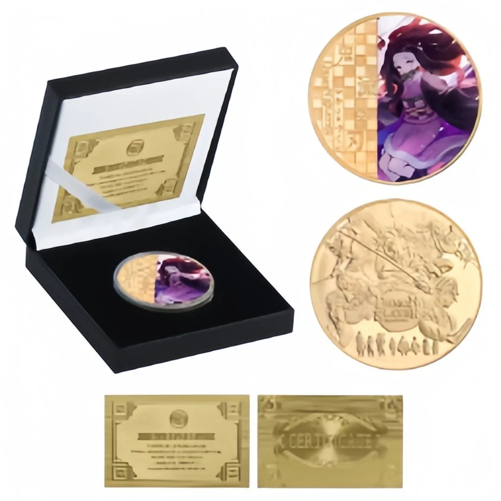 Kamado Tanjirou Bank Official 24K Gold Collection Commemorative Coins