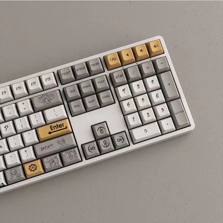 Luffy tri-mode connection RGB backlit mechanical keyboard