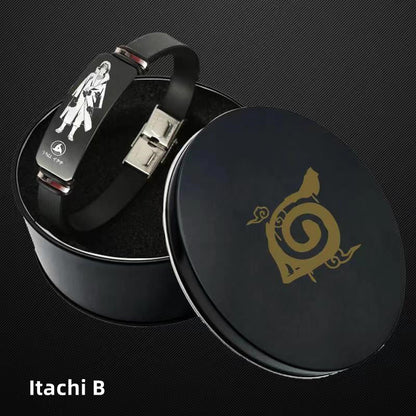 Sasuke/Itachi Titanium Gold Sports Bracelet (Length 21CM width 1CM)