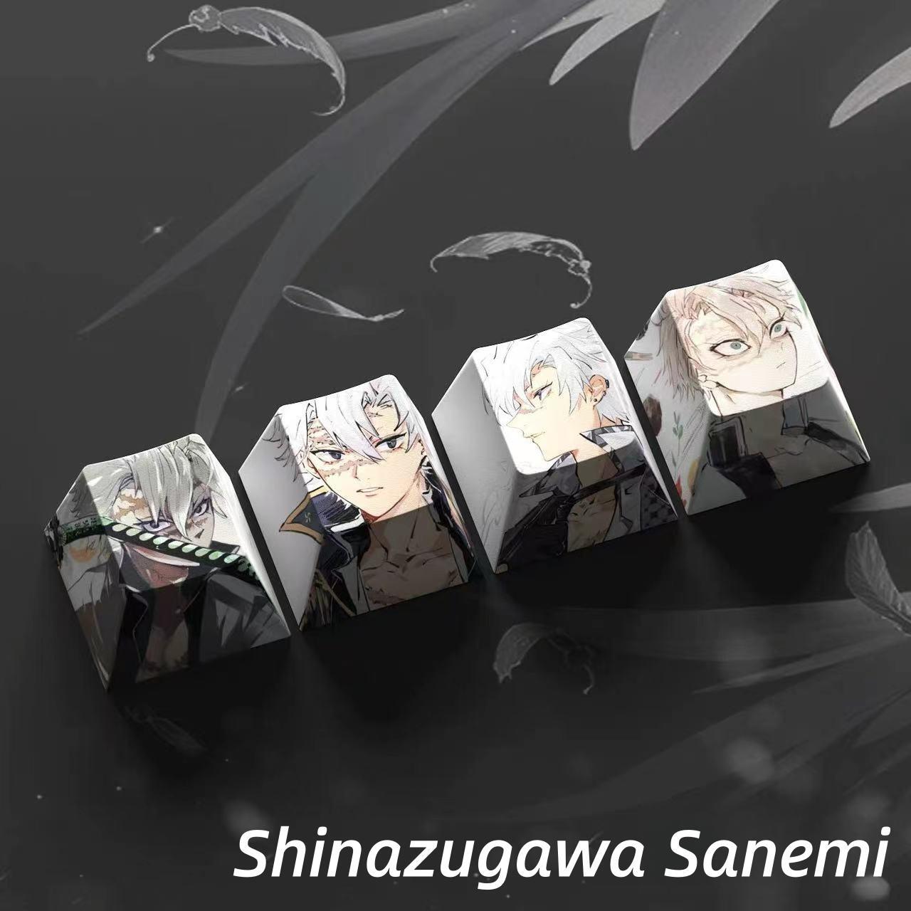 Nezuko/Tanjirou/Tokitou Muichirou Creative transparent cute mechanical keyboard cap