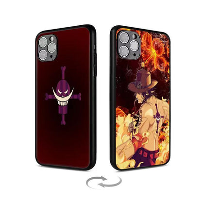 Luffy/Zoro/Ace 3D variation iPhone silicone crash-resistant phone case