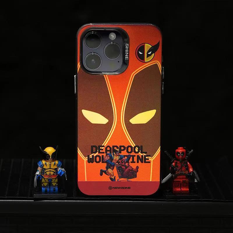 Deadpool/Wolverine iPhone silicone crash-resistant phone case