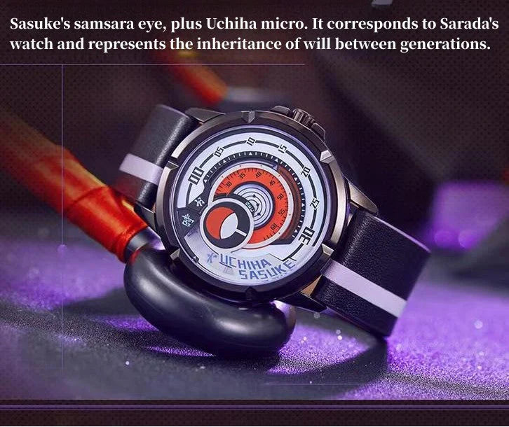 Boruto/Sasuke/Sarada Watch Watch Three degree waterproof watch Sharingan Watch