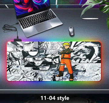 Uzumaki/Sasuke seven color LED light keyboard pad game gradient light