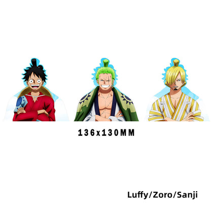 Luffy/Zoro/Nami 3D gradient stickers