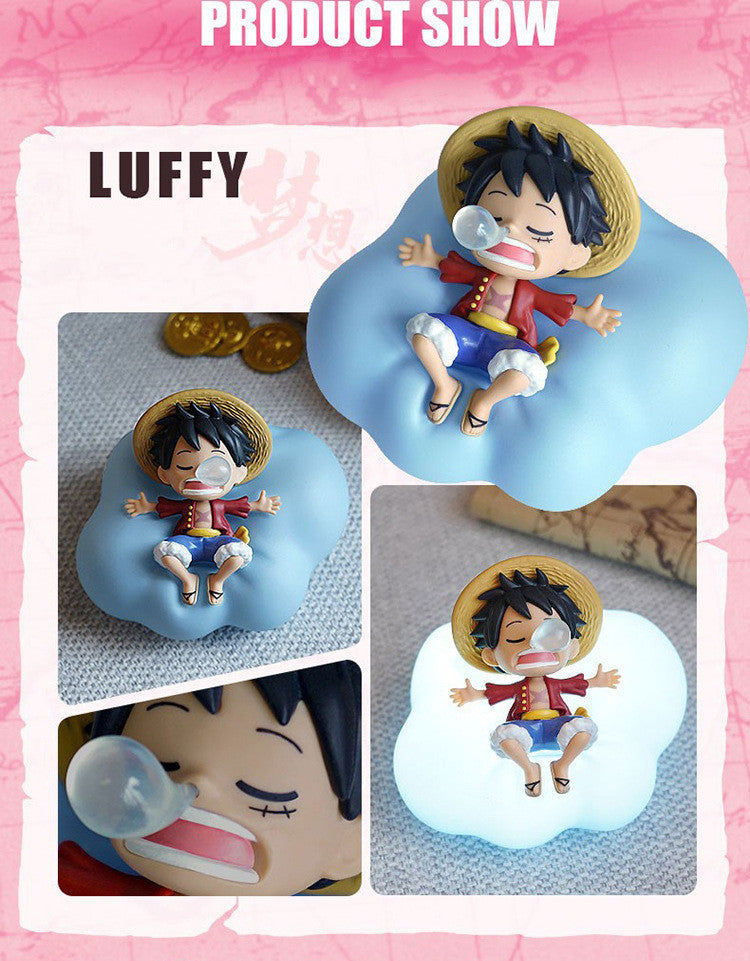 Luffy/Zoro/Nami/Sanji modelling lovely cartoon Small night light