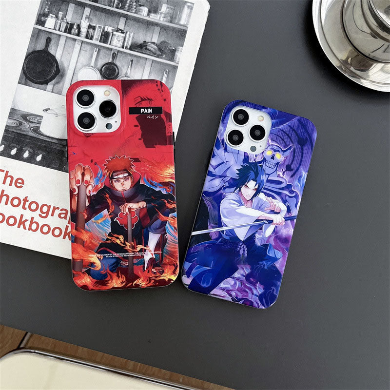 Sasuke/Kakashi/Pain Apple exquisite Trend Silicone Anti-collision phone case