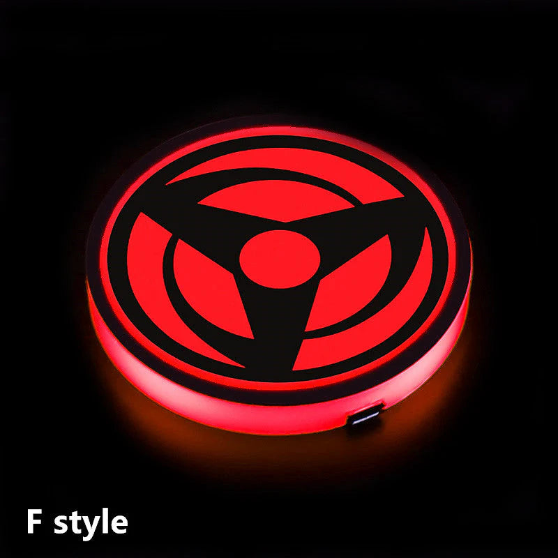 Sharingan Car 7 Color Changing Intelligent Sensing Coasters