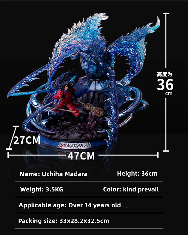 Uchiha Madara double-headed carve gk limited statue model