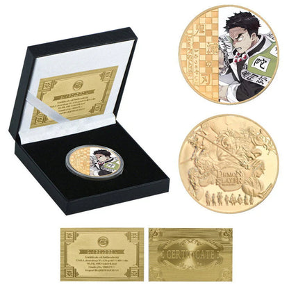 Kamado Tanjirou Bank Official 24K Gold Collection Commemorative Coins