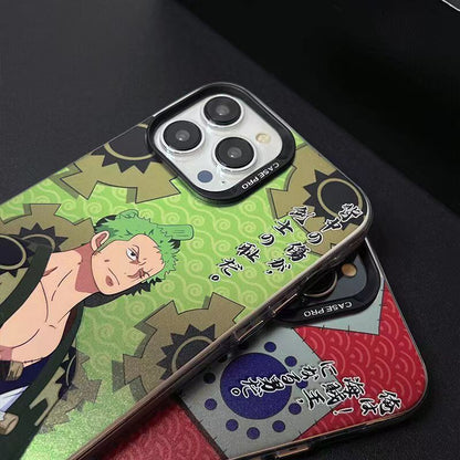 Luffy/Zoro iPhone silicone crash-resistant phone case