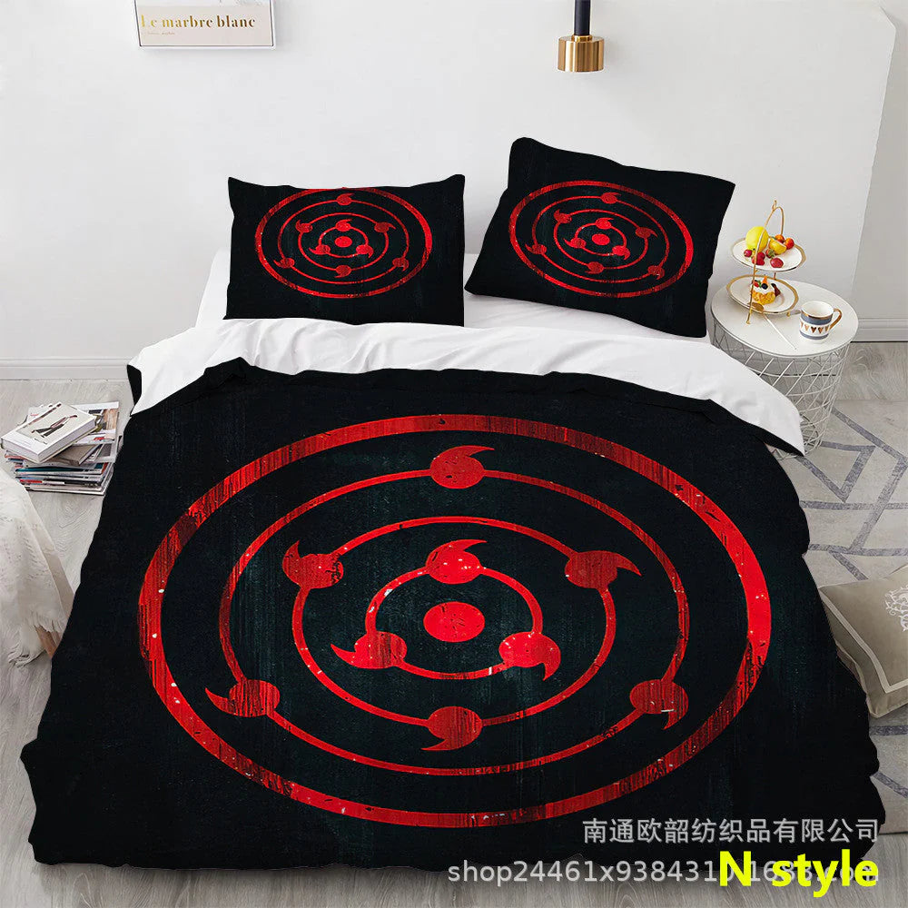 Sharingan /Dawn tissue Comfortable Home Textile Polyester Bedding 3 Sets