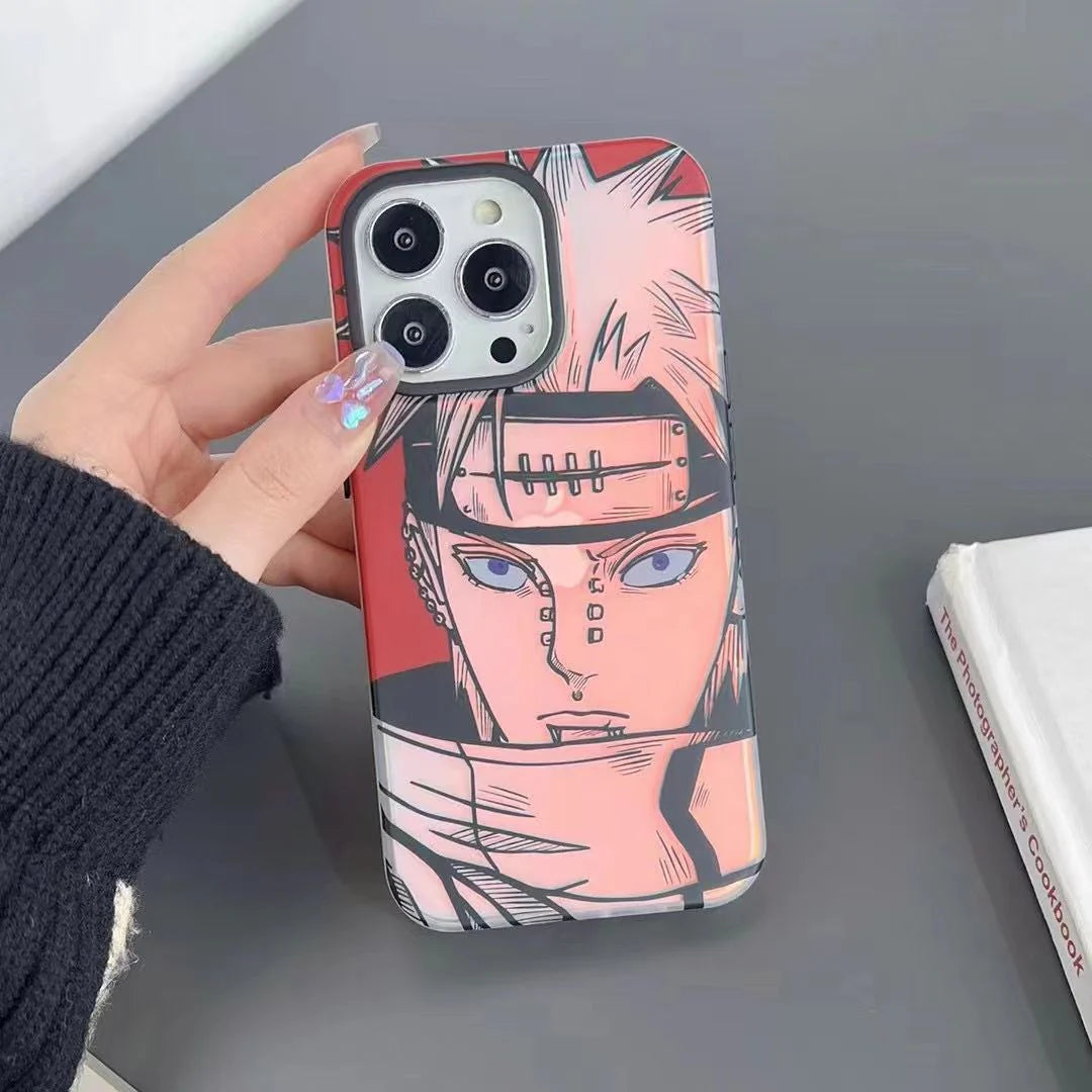 Pain/Uzumaki/Kakashi Apple exquisite Trend Silicone Anti-collision phone case