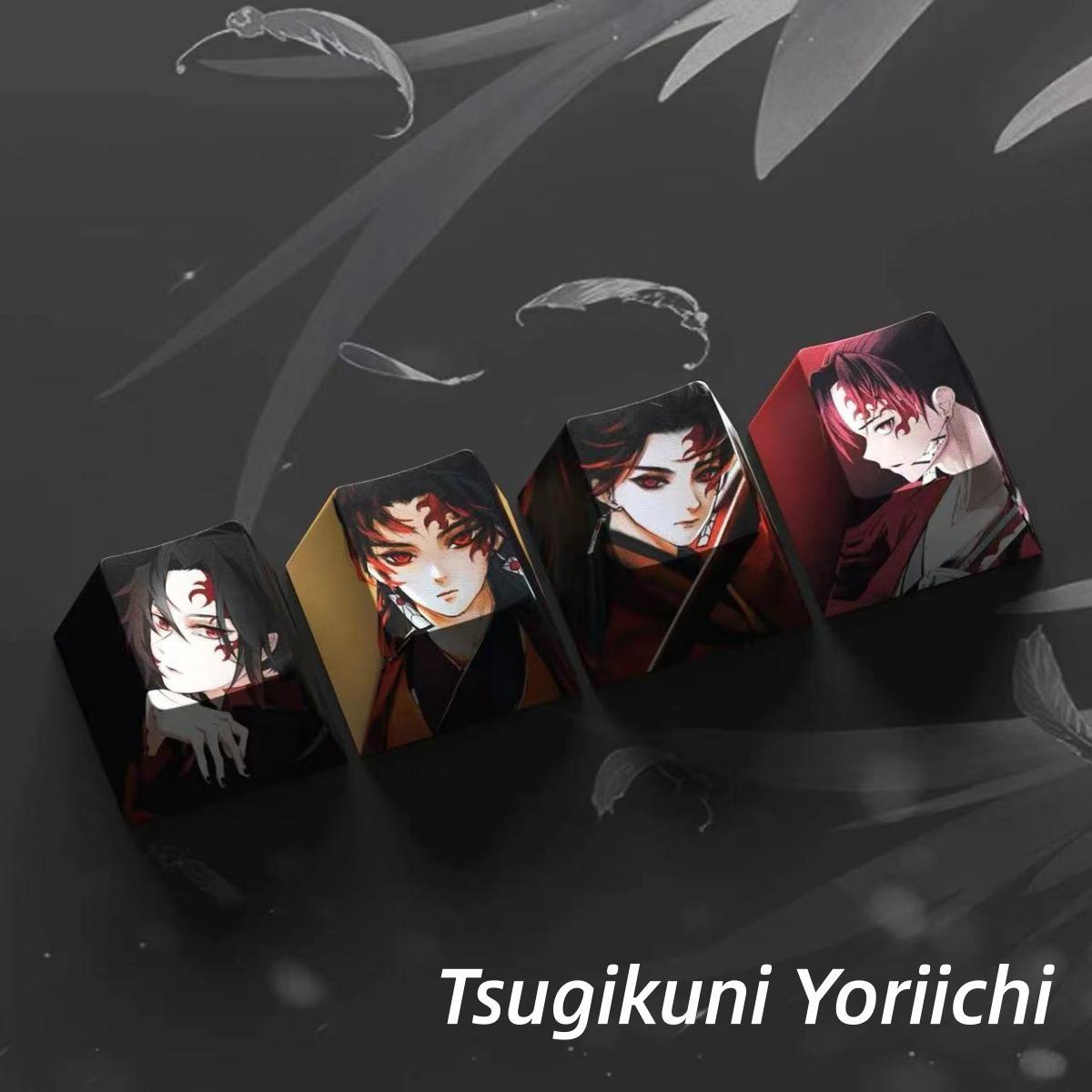 Nezuko/Tanjirou/Tokitou Muichirou Creative transparent cute mechanical keyboard cap