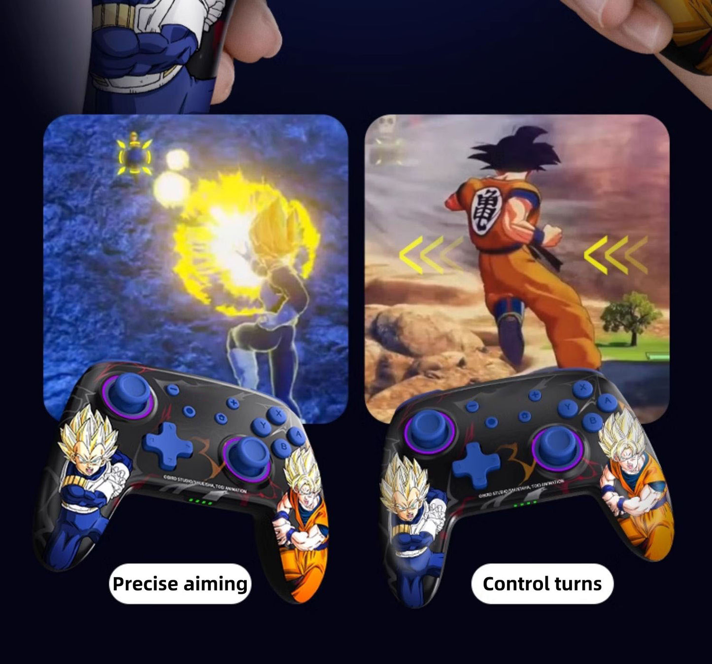 Goku/Vegeta Sensitive play gamepad, precise control, comfortable grip, enjoy the passion of the game