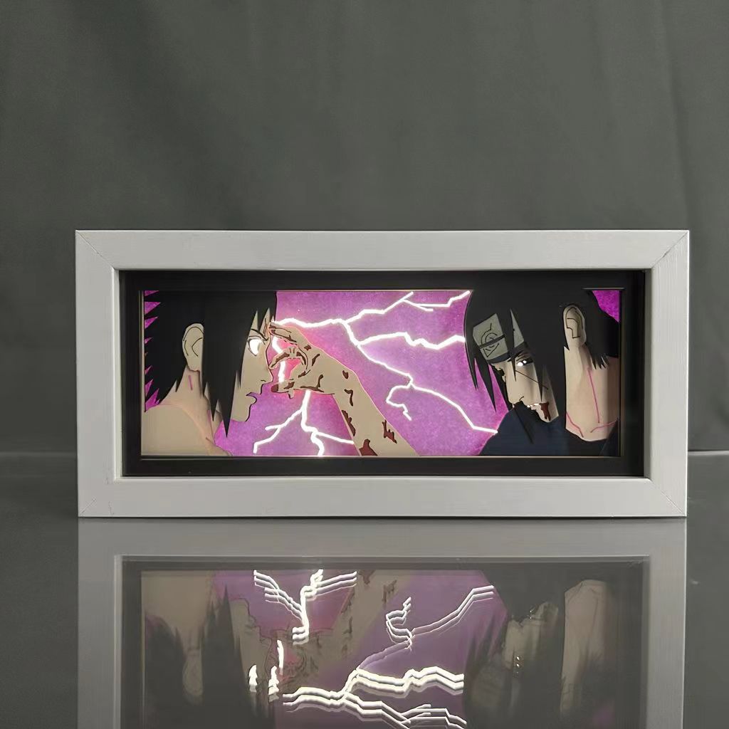 Sasuke/Kakashi/Obito three-dimensional character photo frame decoration