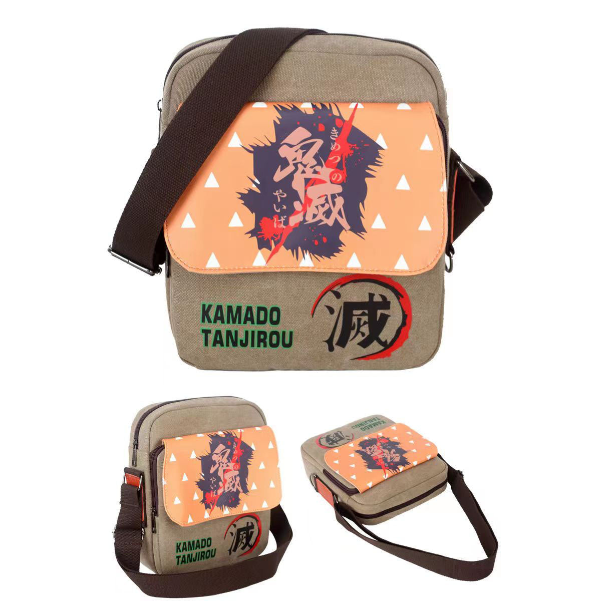 Kamado Tanjirou Fashion cartoon character satchel, durable