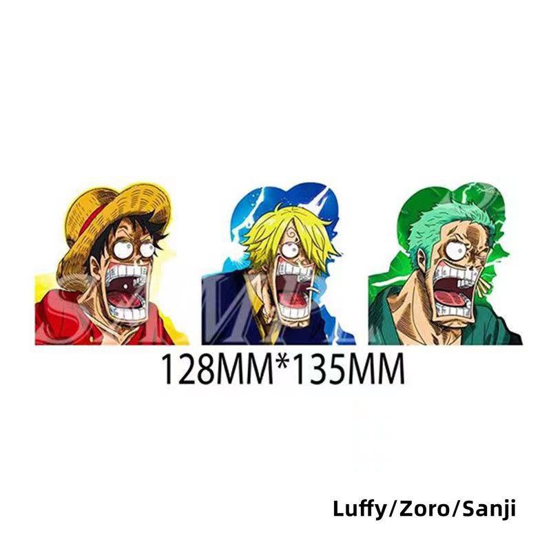 Luffy/Zoro/Nami 3D gradient stickers