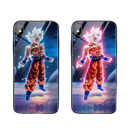 Son Goku handsome cartoon ntelligence 4 color flash creative phone case