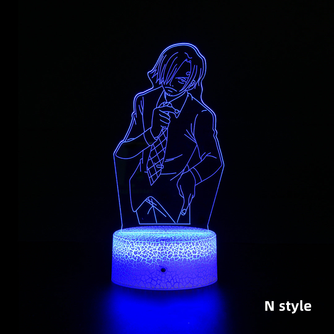 Luffy/Zoro/Sanji Acrylic Panel Character Night Lights