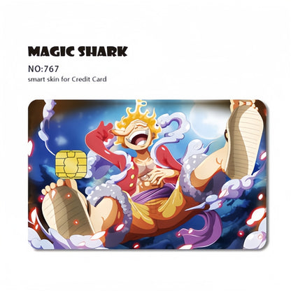 Luffy/Zoro Bank Card Thickened with crystal scrub personalized card stickers