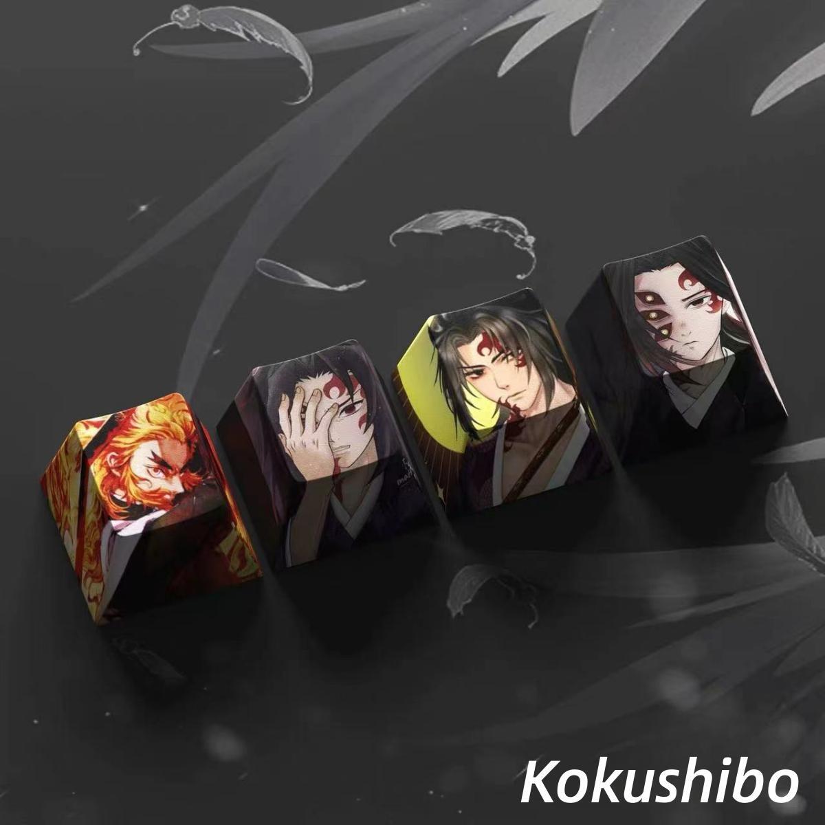 Nezuko/Tanjirou/Tokitou Muichirou Creative transparent cute mechanical keyboard cap