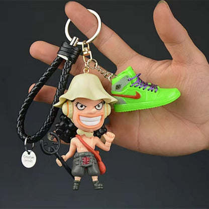 Nika luffy/Zoro character model keychain