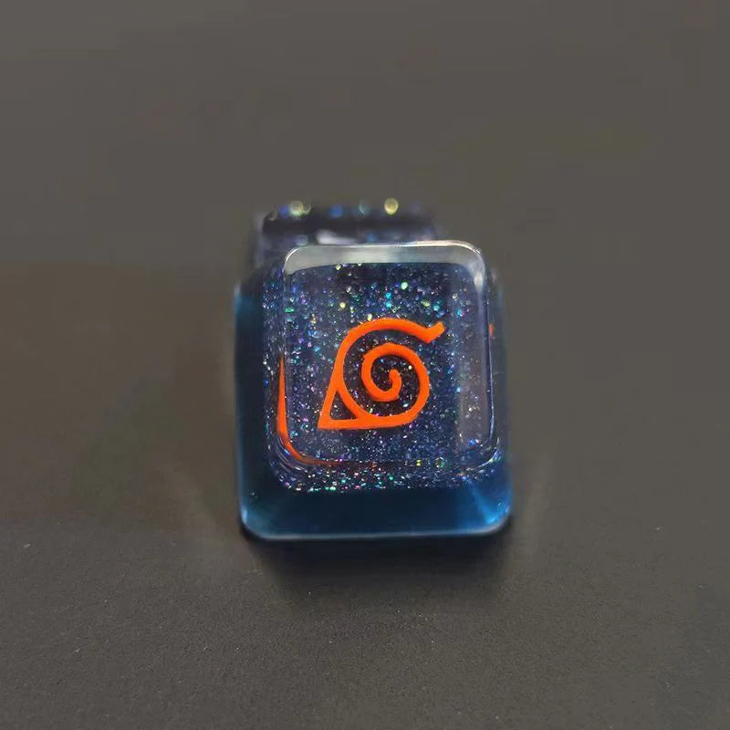 Shuukaku/Kurama/Sharingan handmade transparent resin keycap