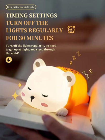 Bepo soft silicon night light warm accompany every night